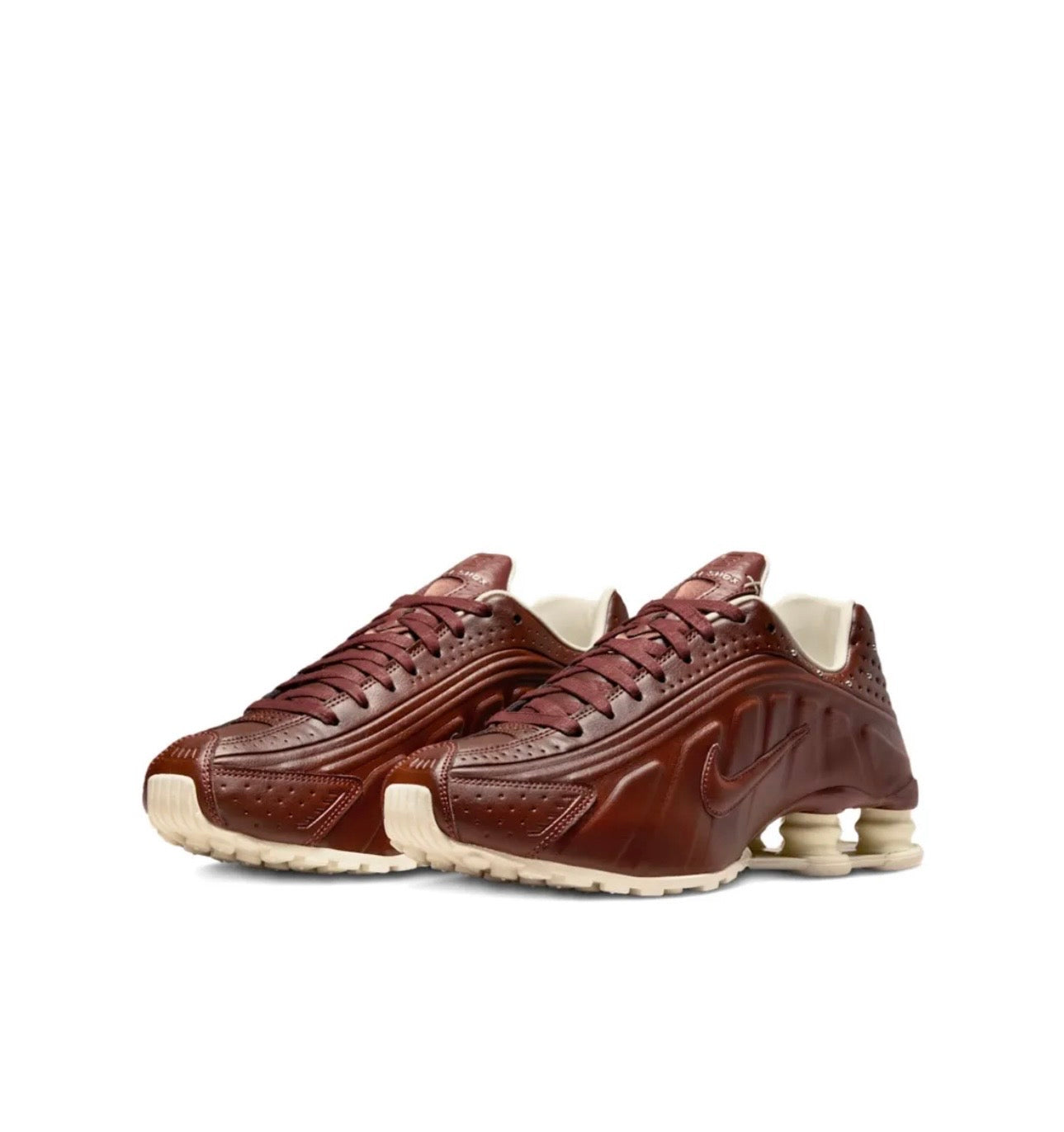 Nike Shox R4 Brown Snake - high-performance athletic footwear in Brown with advanced cushioning