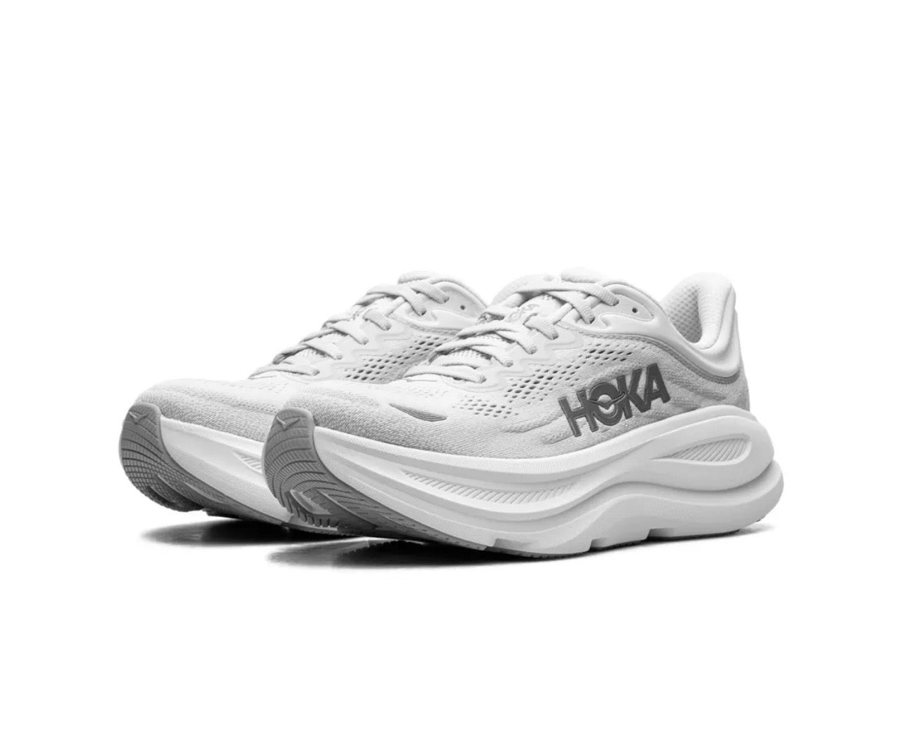 Hoka Bondi 9 Grey - high-performance athletic footwear in Grey with advanced cushioning