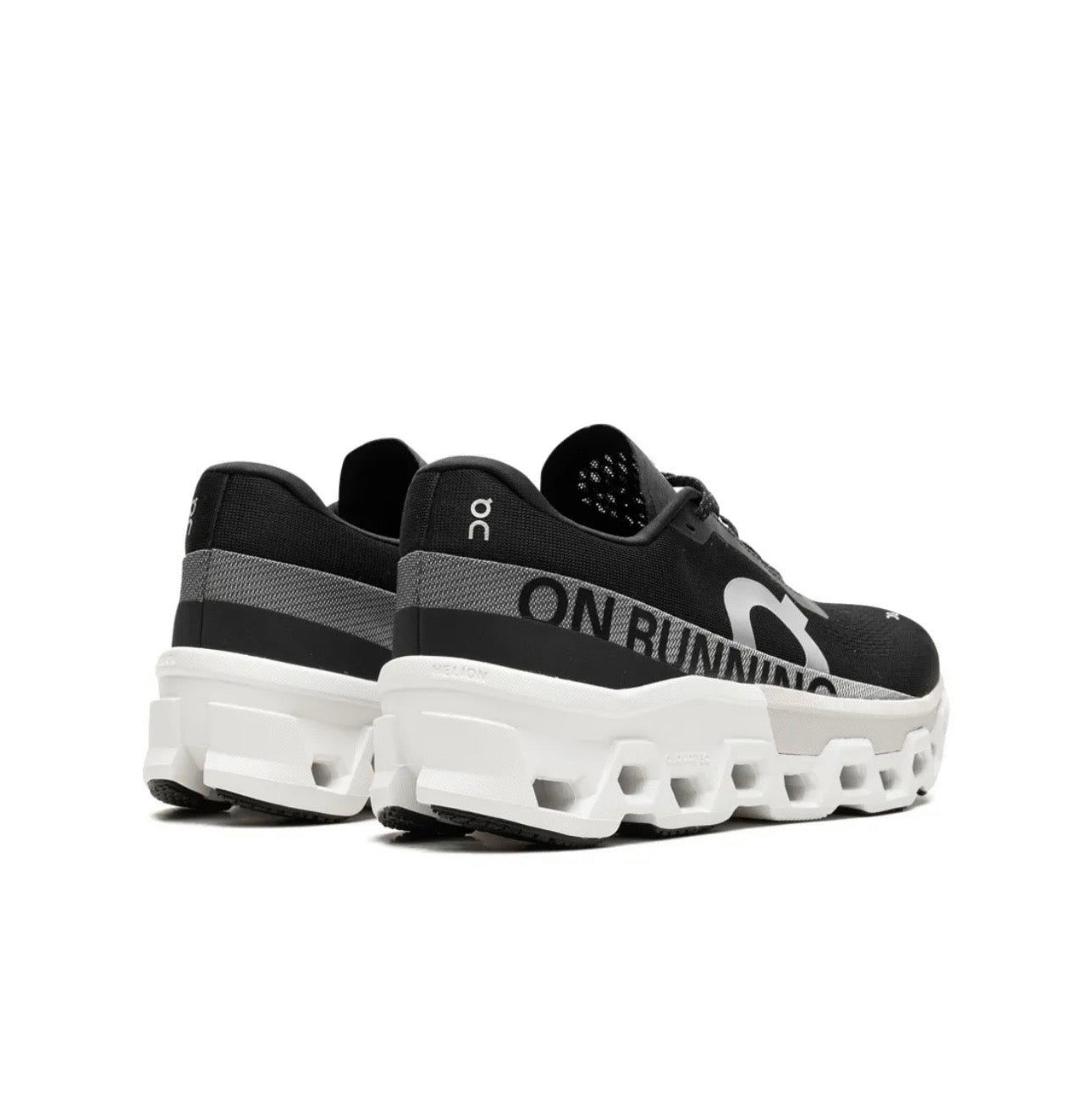 On Cloudmonster black - high-performance athletic footwear in Black with advanced cushioning