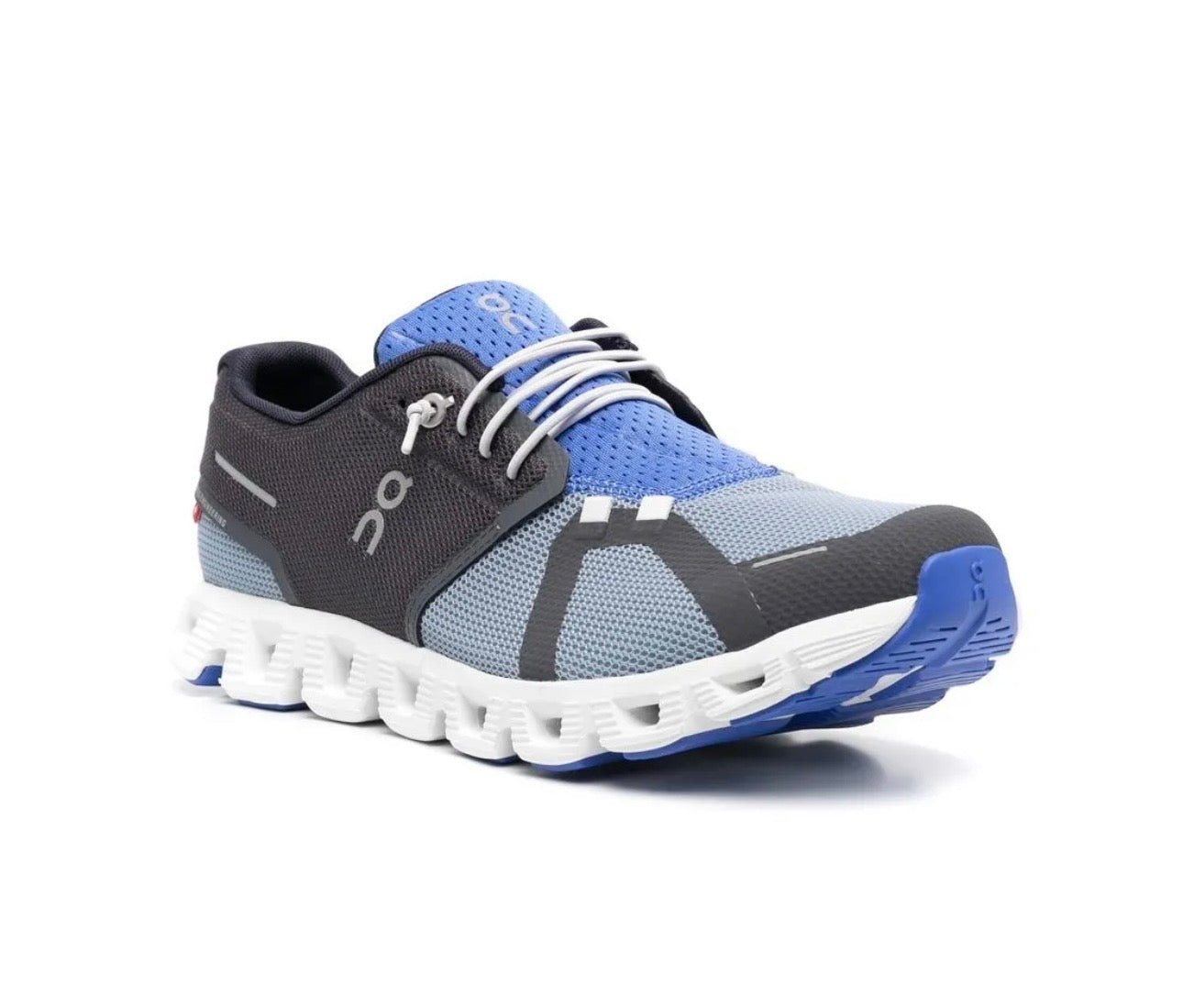 On cloud 5.0 black grey blue - high-performance athletic footwear in Black with advanced cushioning