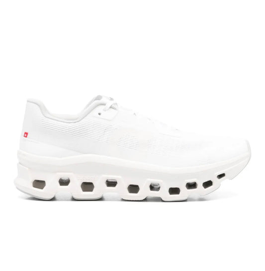 On Cloudmonster white - high-performance athletic footwear in White with advanced cushioning