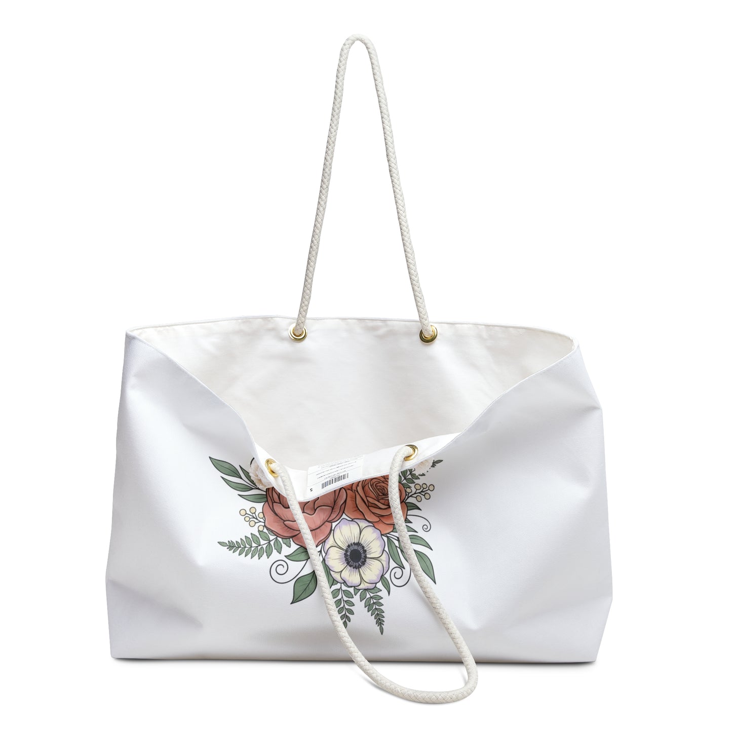 Floral Weekend Weekender Bag — Vintage Bouquet Travel Tote
