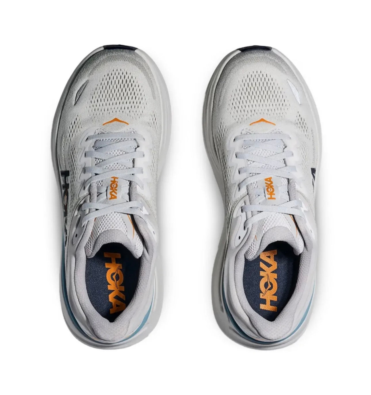 Hoka Bondi 9 Grey Light Blue - high-performance athletic footwear in Blue with advanced cushioning