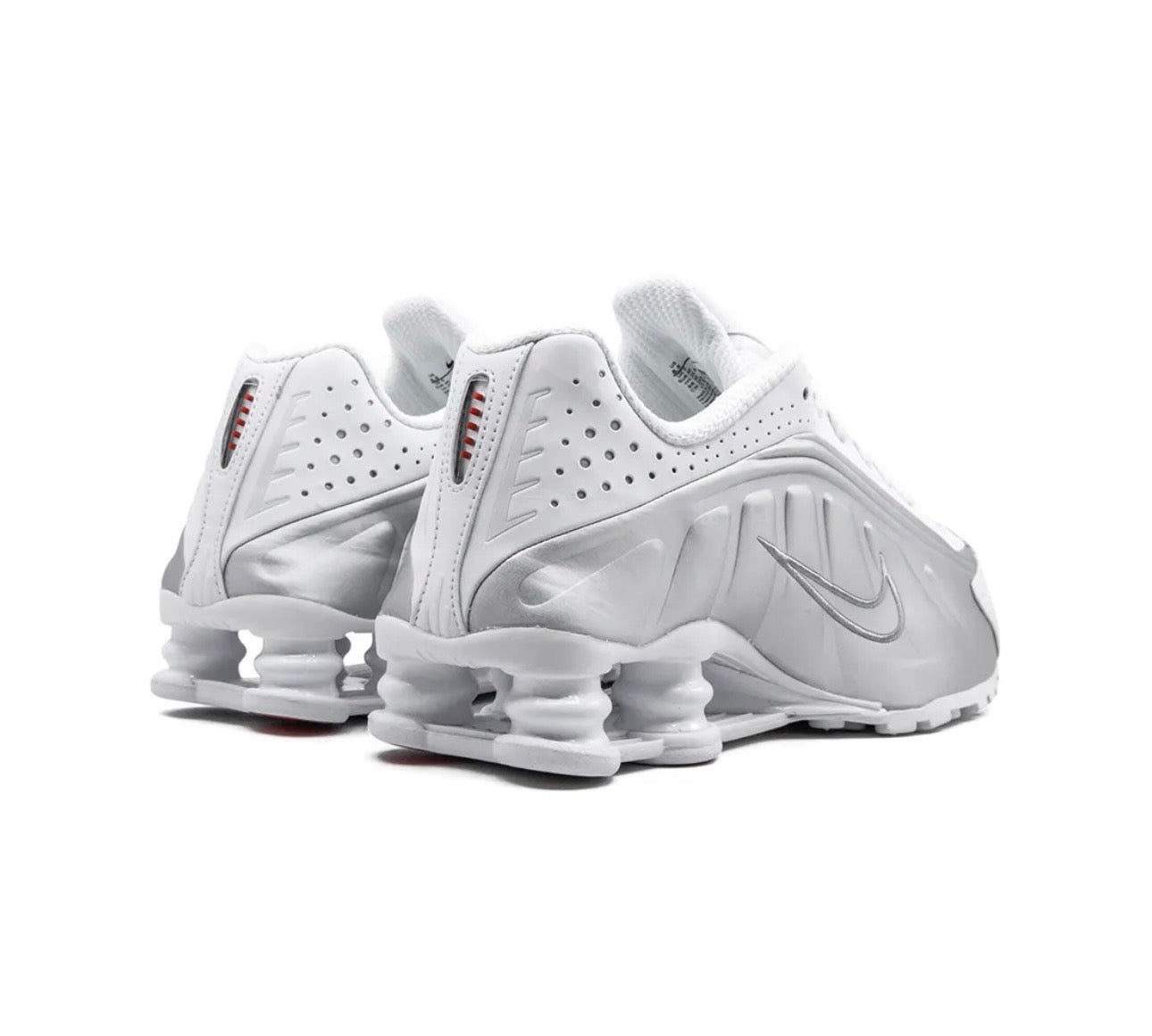 Nike Shox R4 Silver White - high-performance athletic footwear in White with advanced cushioning