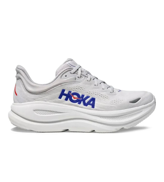 HOKA Bondi 8 White Blue - high-performance athletic footwear in White with advanced cushioning
