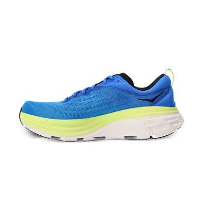 HOKA Bondi 8 Blue Yellow - high-performance athletic footwear in Blue with advanced cushioning