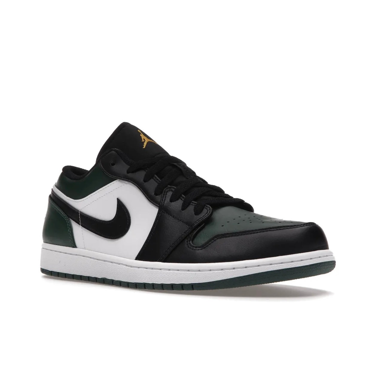 Jordan 1 Low Dark Green Black - high-performance athletic footwear in Black with advanced cushioning