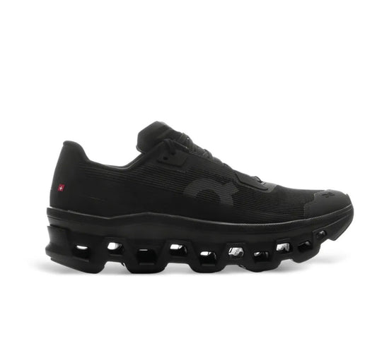 On Cloudmonster black - high-performance athletic footwear in Black with advanced cushioning