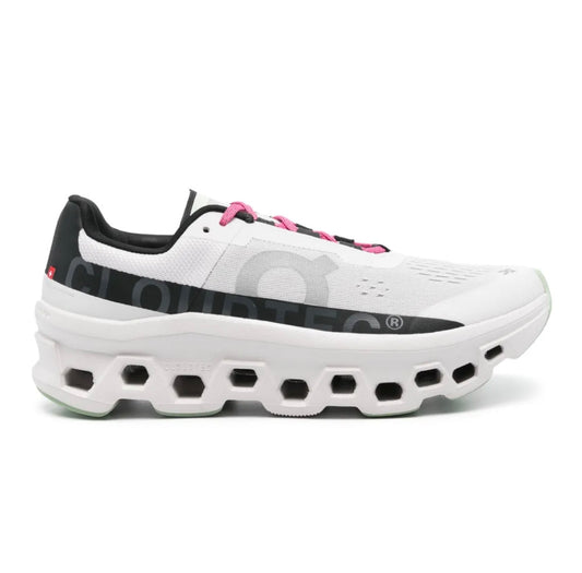 On Cloud White Black Pink - high-performance athletic footwear in Black with advanced cushioning