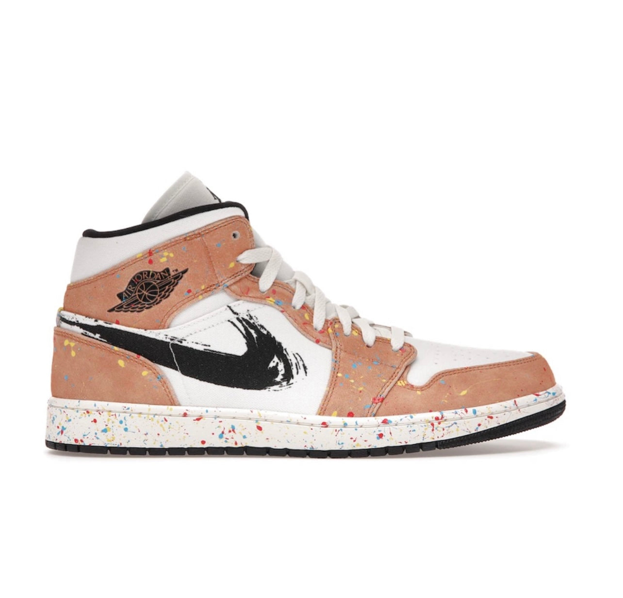 Air Jordan 1 Mid SE Brushstroke - high-performance athletic footwear with advanced cushioning