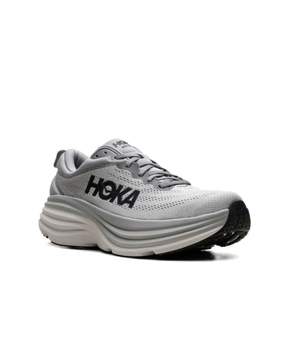 HOKA Bondi 8 "Sharkskin Harbor Mist" - high-performance athletic footwear with advanced cushioning