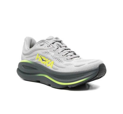 Hoka Bondi 9 Grey Yellow - high-performance athletic footwear in Yellow with advanced cushioning