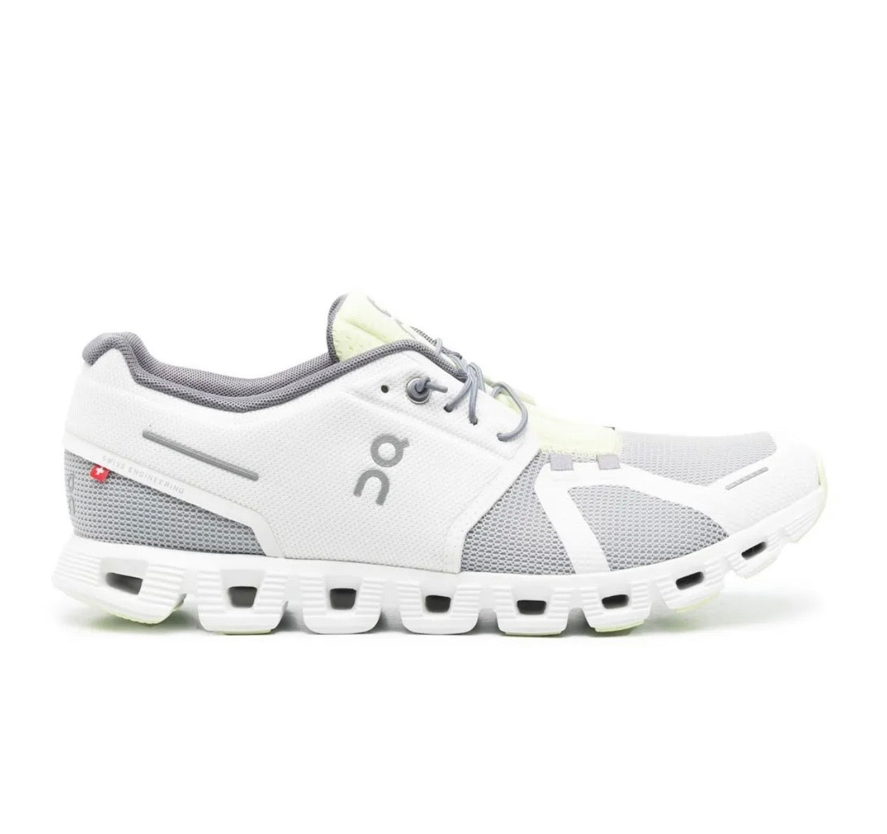 On cloud 5.0 white grey - high-performance athletic footwear in White with advanced cushioning