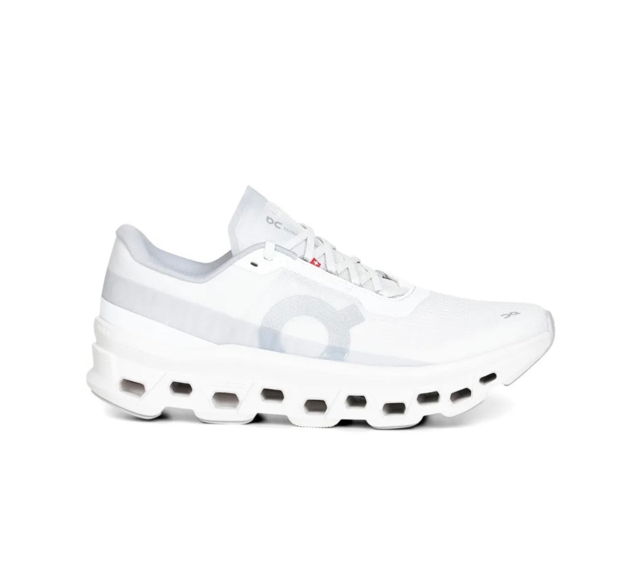 On Cloudmonster light grey - high-performance athletic footwear in Grey with advanced cushioning