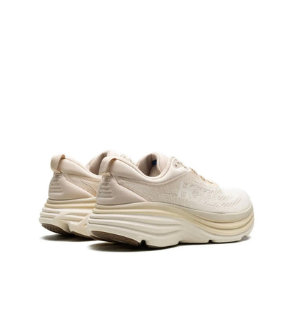 HOKA Bondi 8 Cream - high-performance athletic footwear with advanced cushioning