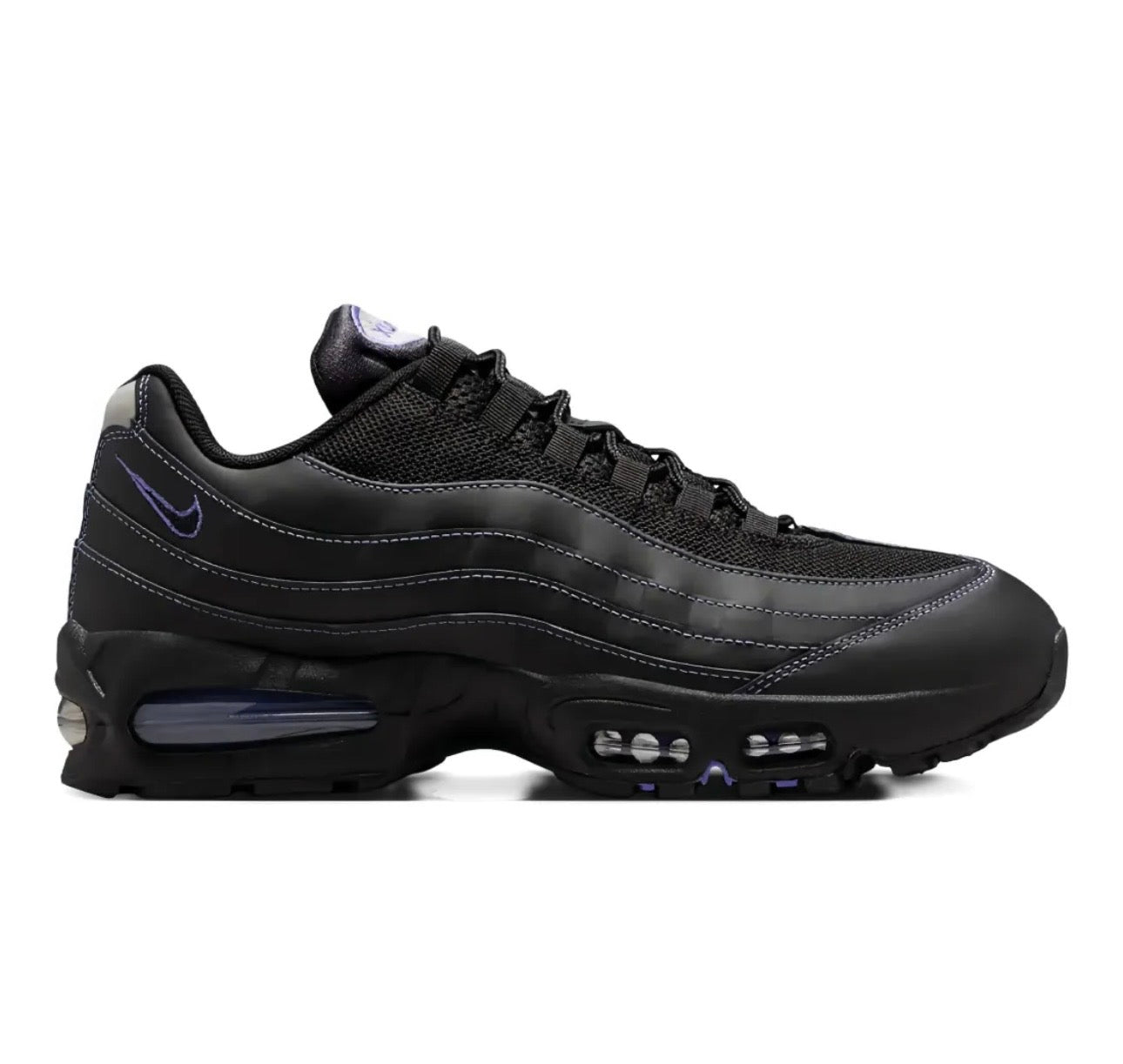 Nike air Vapormax 95·black purple - high-performance athletic footwear in Black with advanced cushioning