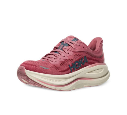 Hoka Bondi 9 Light red pink - high-performance athletic footwear in Red with advanced cushioning