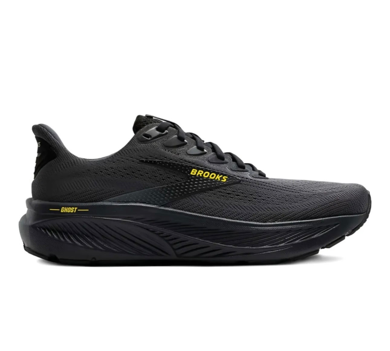brooks Ghost Black Yellow
