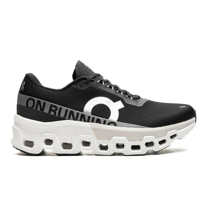 On Cloudmonster black - high-performance athletic footwear in Black with advanced cushioning