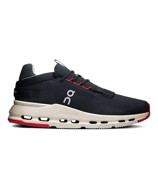 On Cloud Black Cream Red - high-performance athletic footwear in Black with advanced cushioning