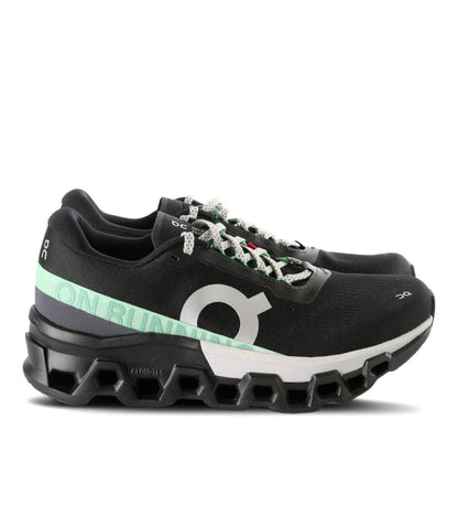 On Cloudmonster black green - high-performance athletic footwear in Black with advanced cushioning