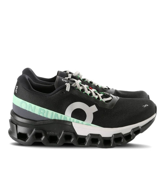 On Cloudmonster black green - high-performance athletic footwear in Black with advanced cushioning