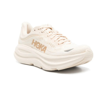 Hoka Bondi 9 Cream - high-performance athletic footwear with advanced cushioning