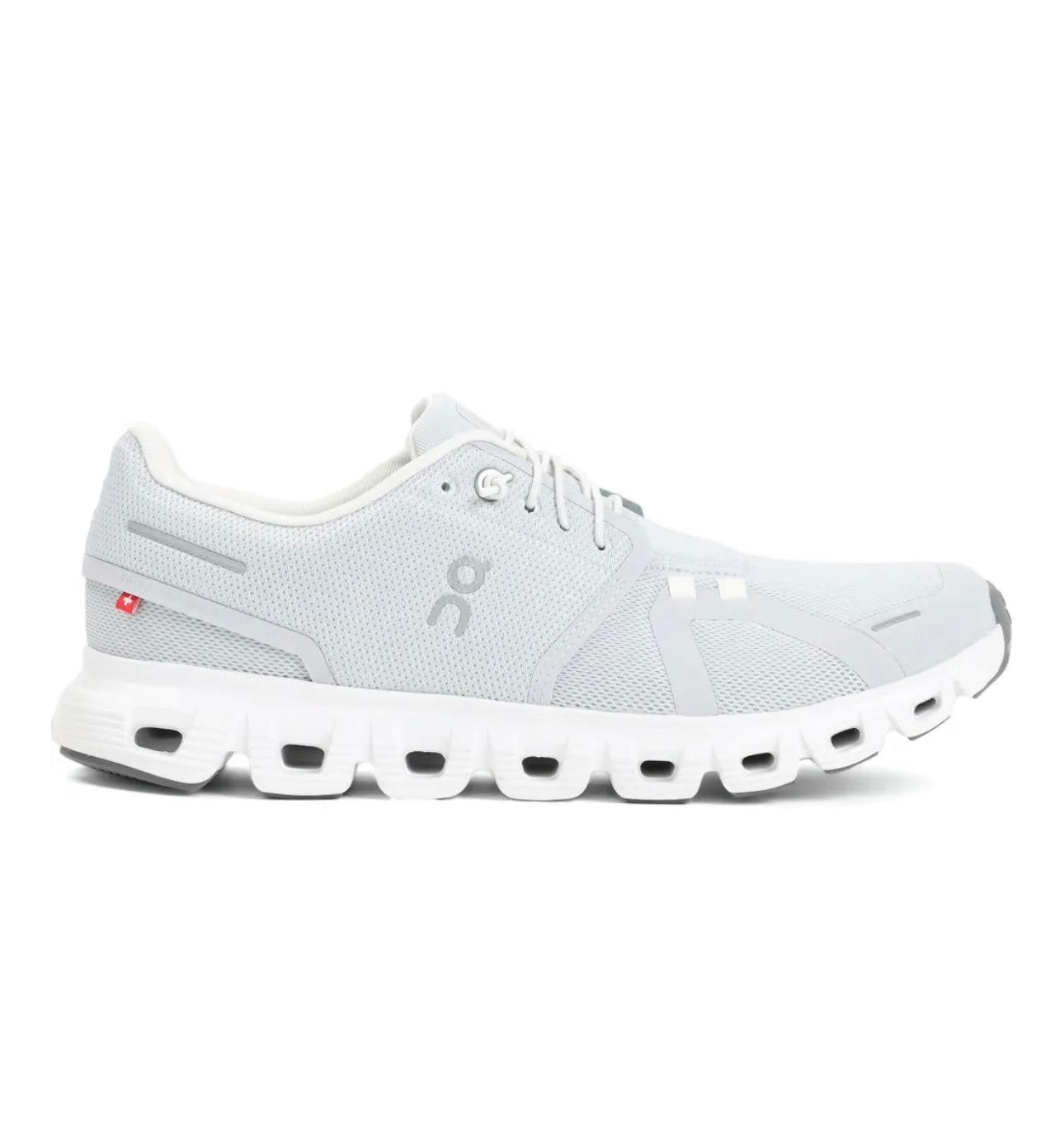 On Cloud 5.0 White Gray - high-performance athletic footwear in White with advanced cushioning