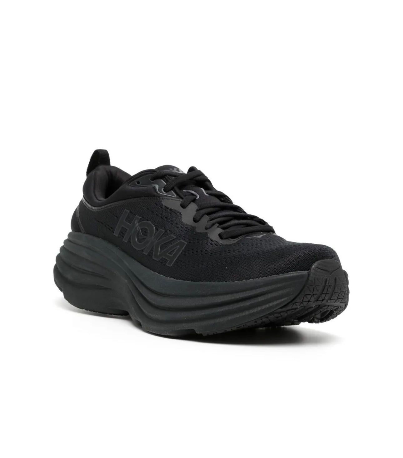 HOKA Bondi 8 Triple Black - high-performance athletic footwear in Black with advanced cushioning